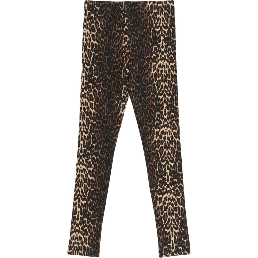 Køb The New Oxford Tan AOP Ellen Rib Leggings