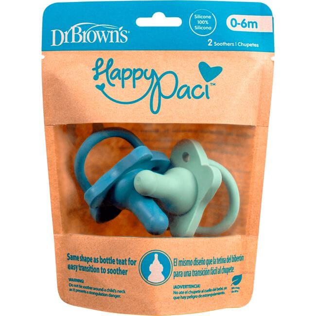 Dr. Brown's HappyPacci Fopspeen Blauw & Groen