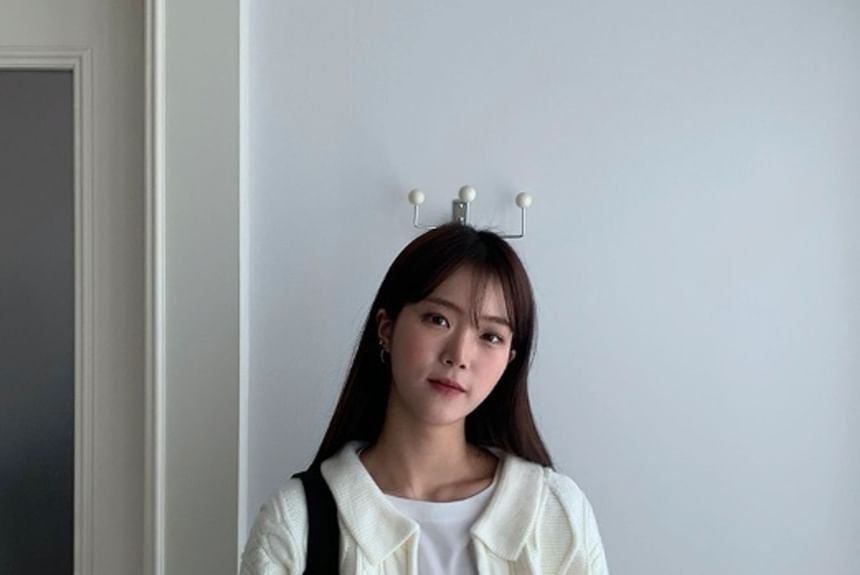 SeoulPop - Unisex kabelgebreid vest met rits