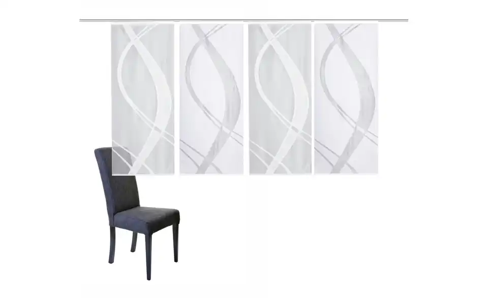 Schiebevorhang Set 4tlg. 145 cm 4er-Set