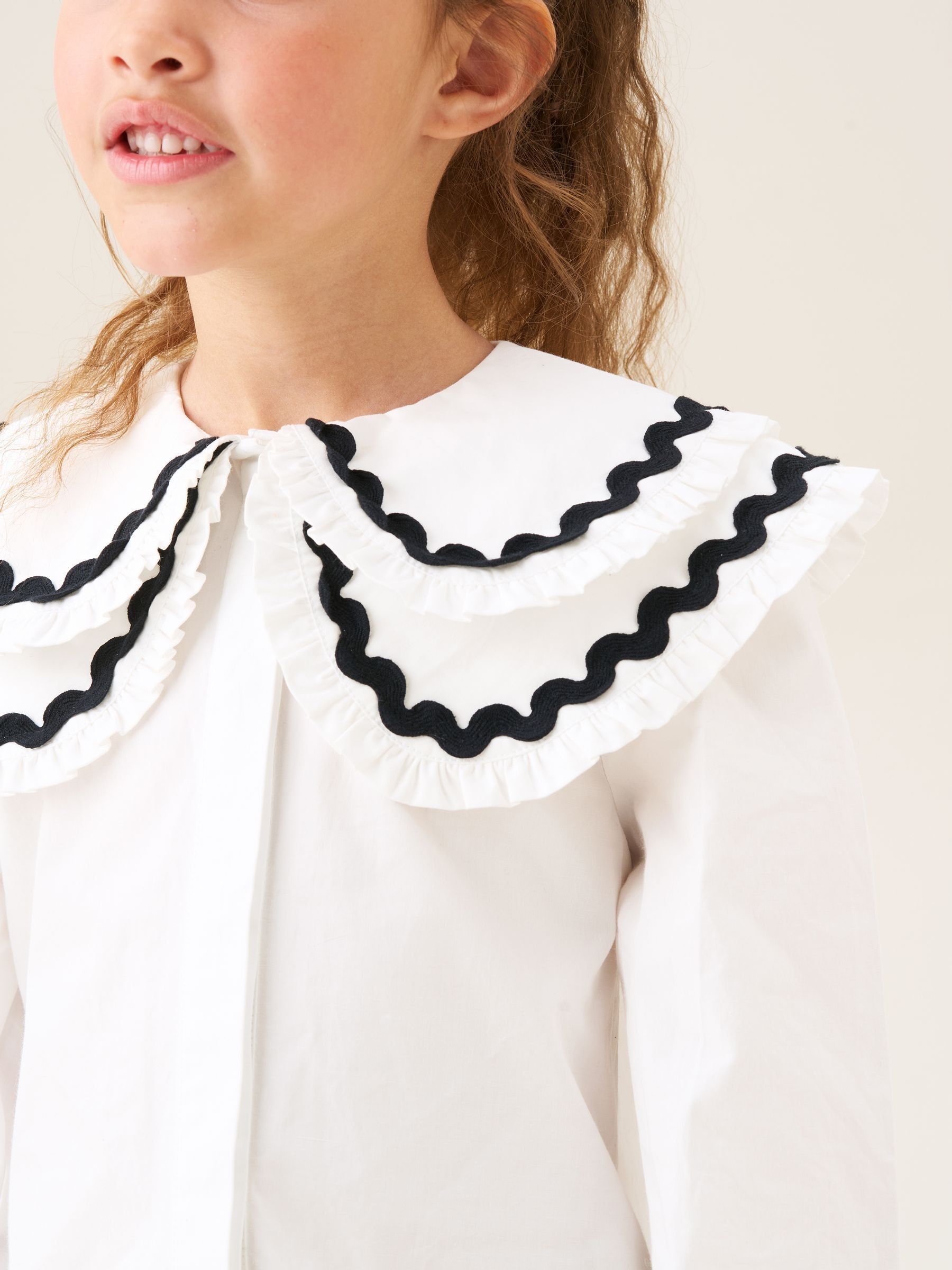 Angel & Rocket Leonie Double Collar Spot Blouse