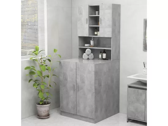 Meuble pour machine à laver Gris béton