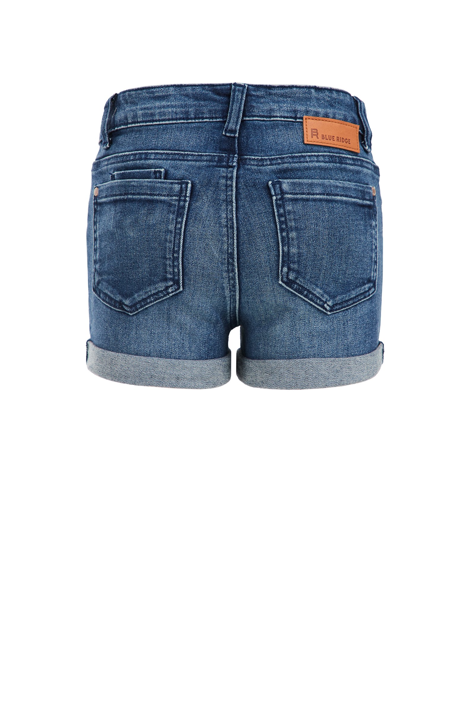 Meisjes skinny fit denimshort Blue Ridge Donkerblauw