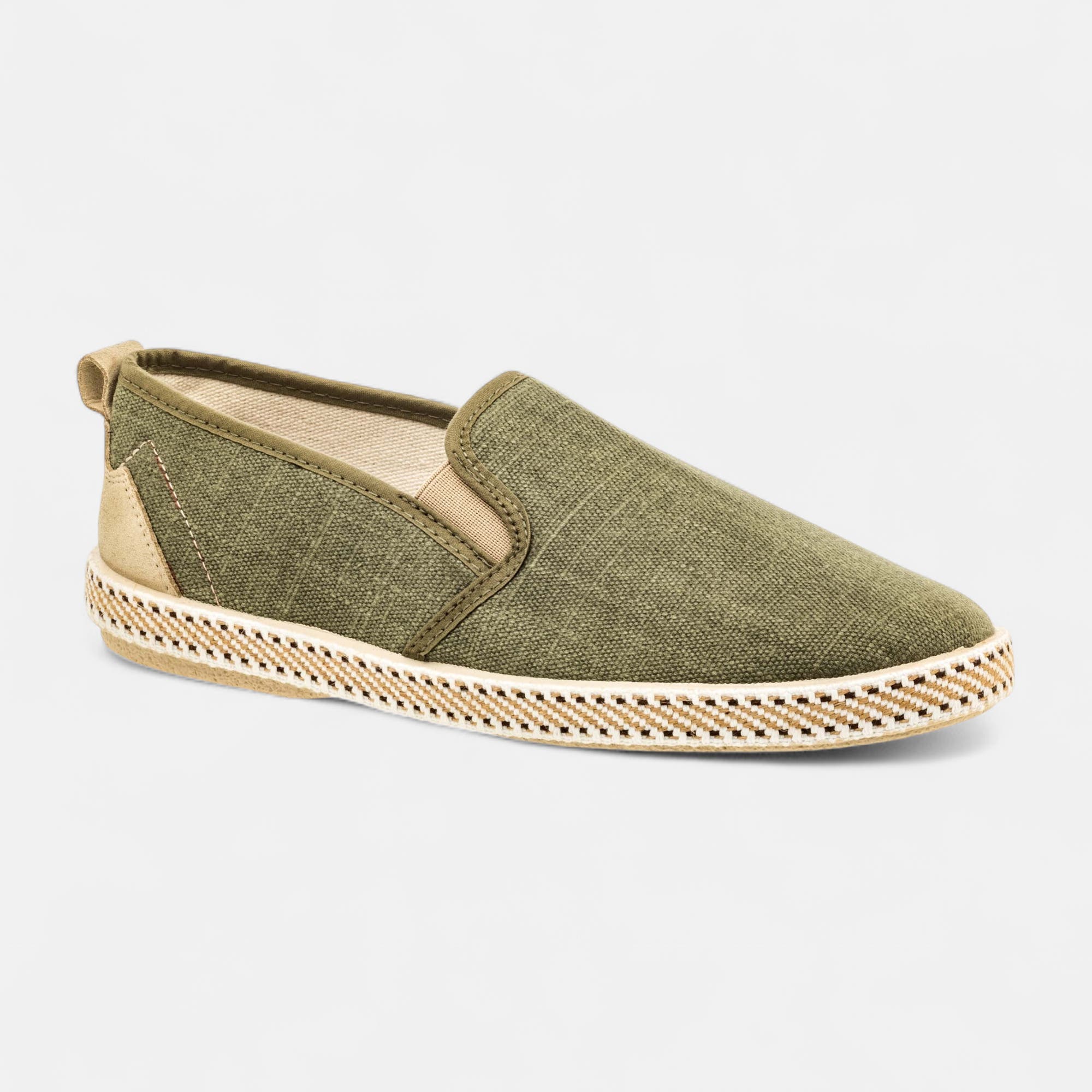 Tennis pieds sensibles Homme kaki