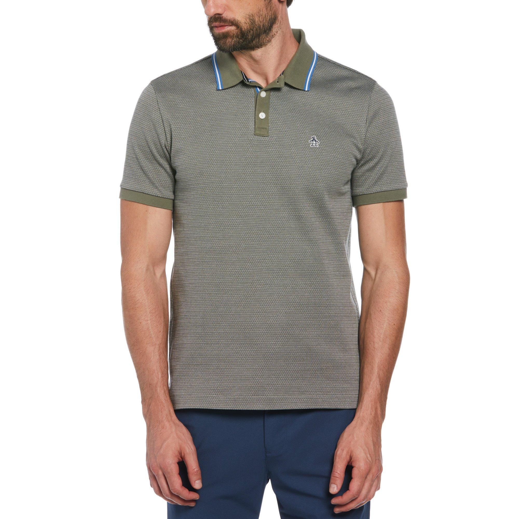 Original Penguin OP Jacquard Polo Shirt Mens