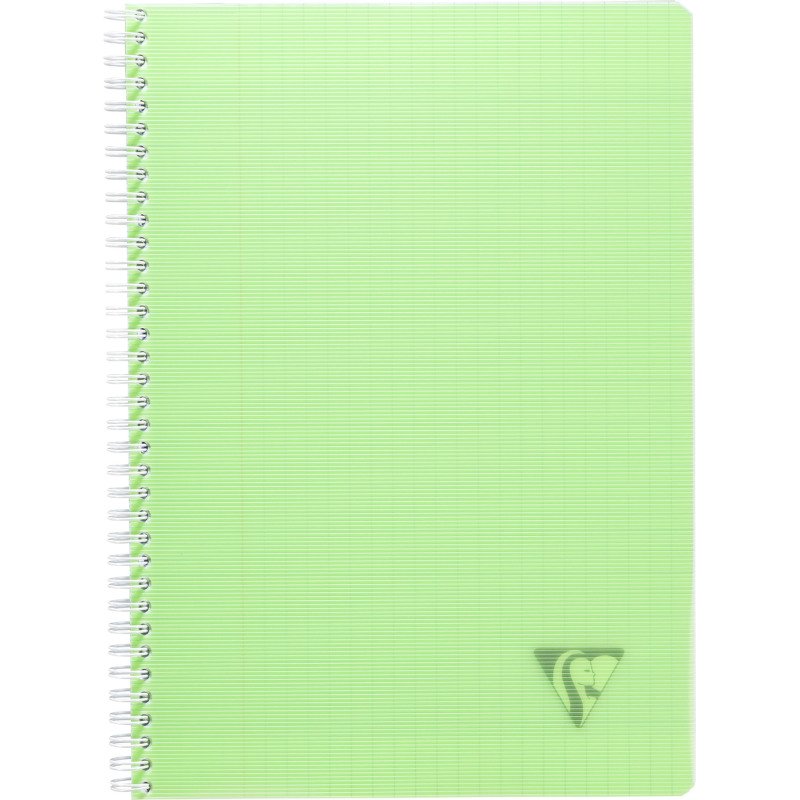Cahier spirale Clairefontaine Linicolor A4 21 x 29,7 cm grands carreaux 180 pages