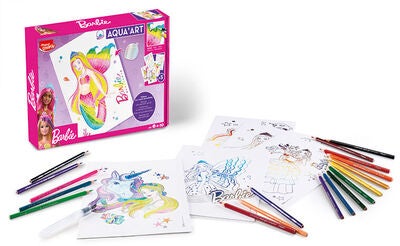 Maped Creativ Barbie Akvarellsett med Sjablonger