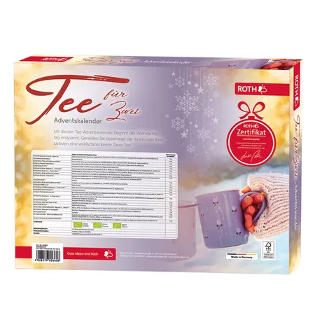 Roth Tee Adventskalender für Zwei - 2x24 Teebeutel