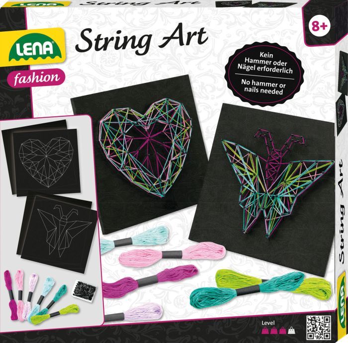 Kreativ-Set STRING ART – SCHMETTERLING & HERZ