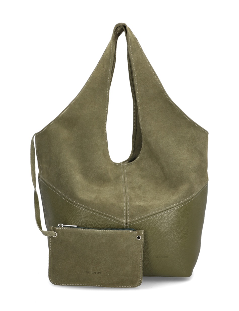 Veloursleder Shopper