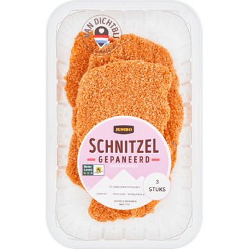 Jumbo Varkensschnitzel Gepaneerd 3 Stuks