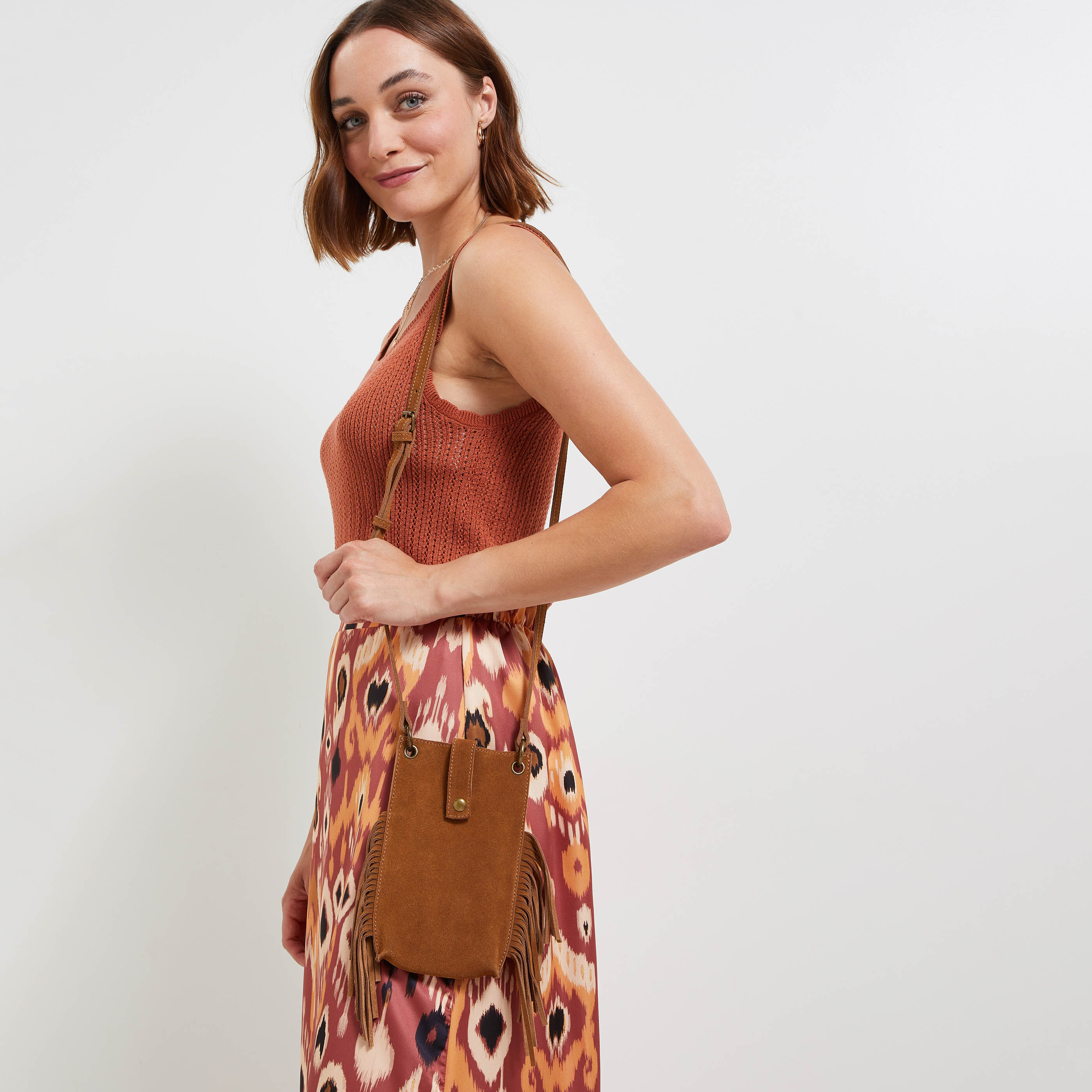 Pochette téléphone femme - CAMEL