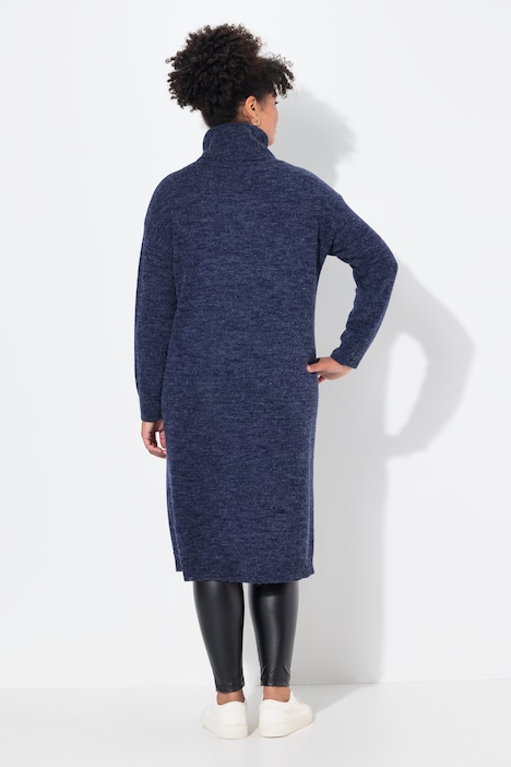 Strickkleid, Rollkragen, Langarm