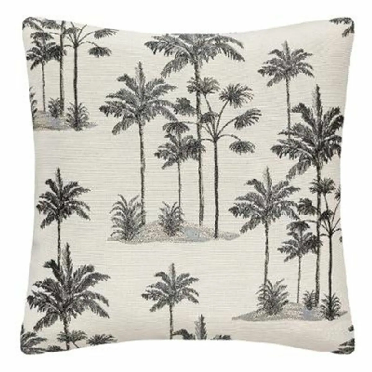 Housse coussin Palm 40x40 cm - Noir & Blanc