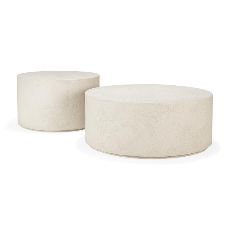 Ethnicraft Elements salontafel Ø80 Off-White