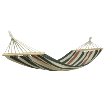 Hangmat polyester/katoen gestreept