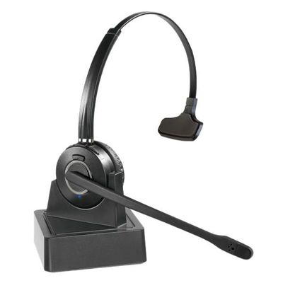 Cleyver HW10 - Casque DECT sans-fil avec support de charge et fonction GAP - noir