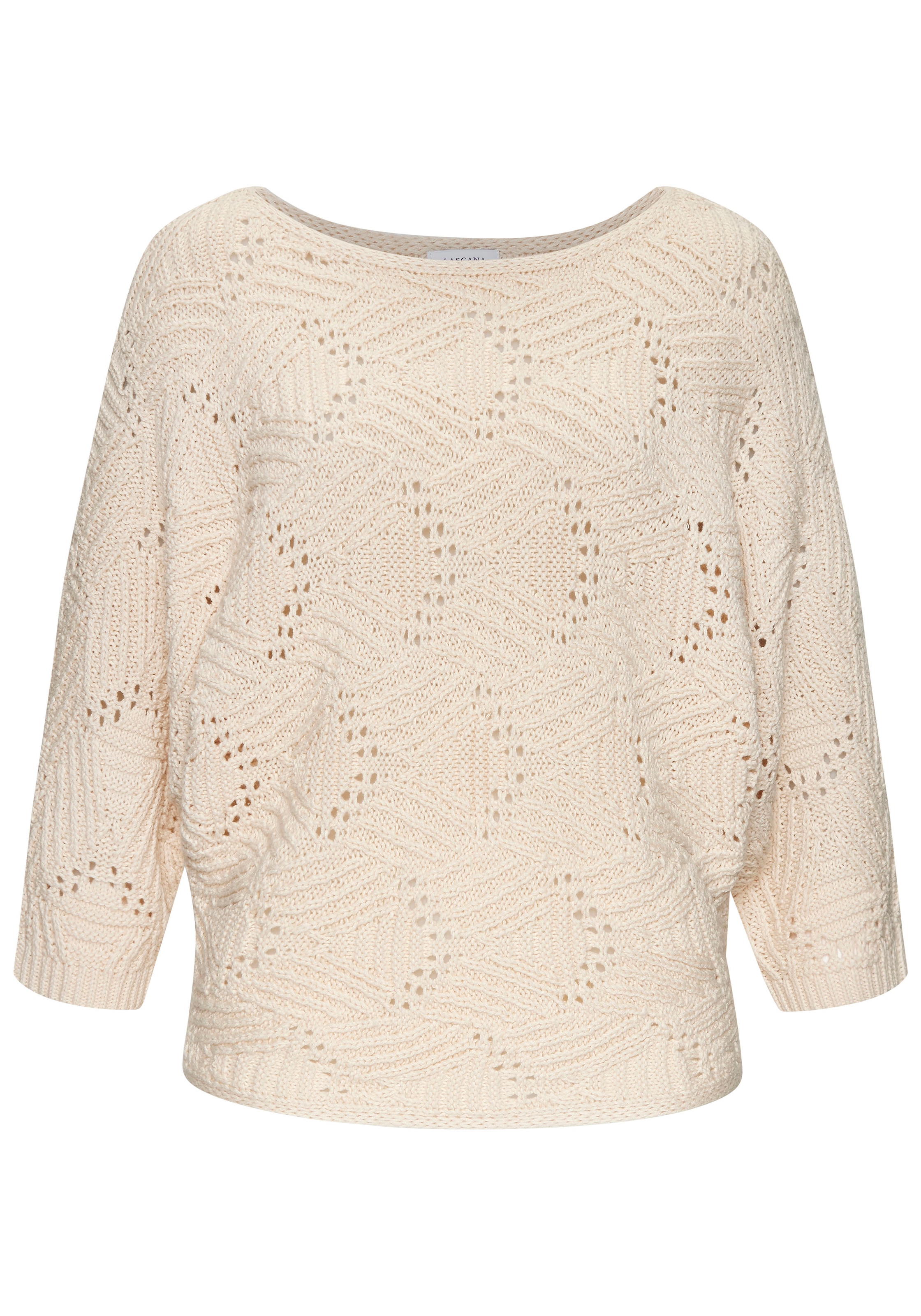 LASCANA Fledermauspullover , mit aufwendigem Strickmuster