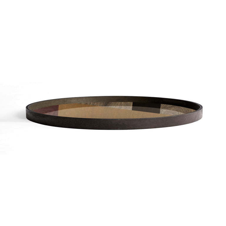 Ethnicraft Angle dienblad bronze Ø92