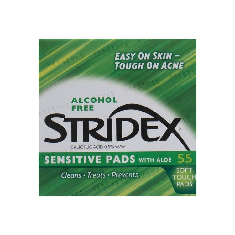 STRIDEX - Sensitive met Aloë Salicylzuur 0,5% Zachte Aanraakpads