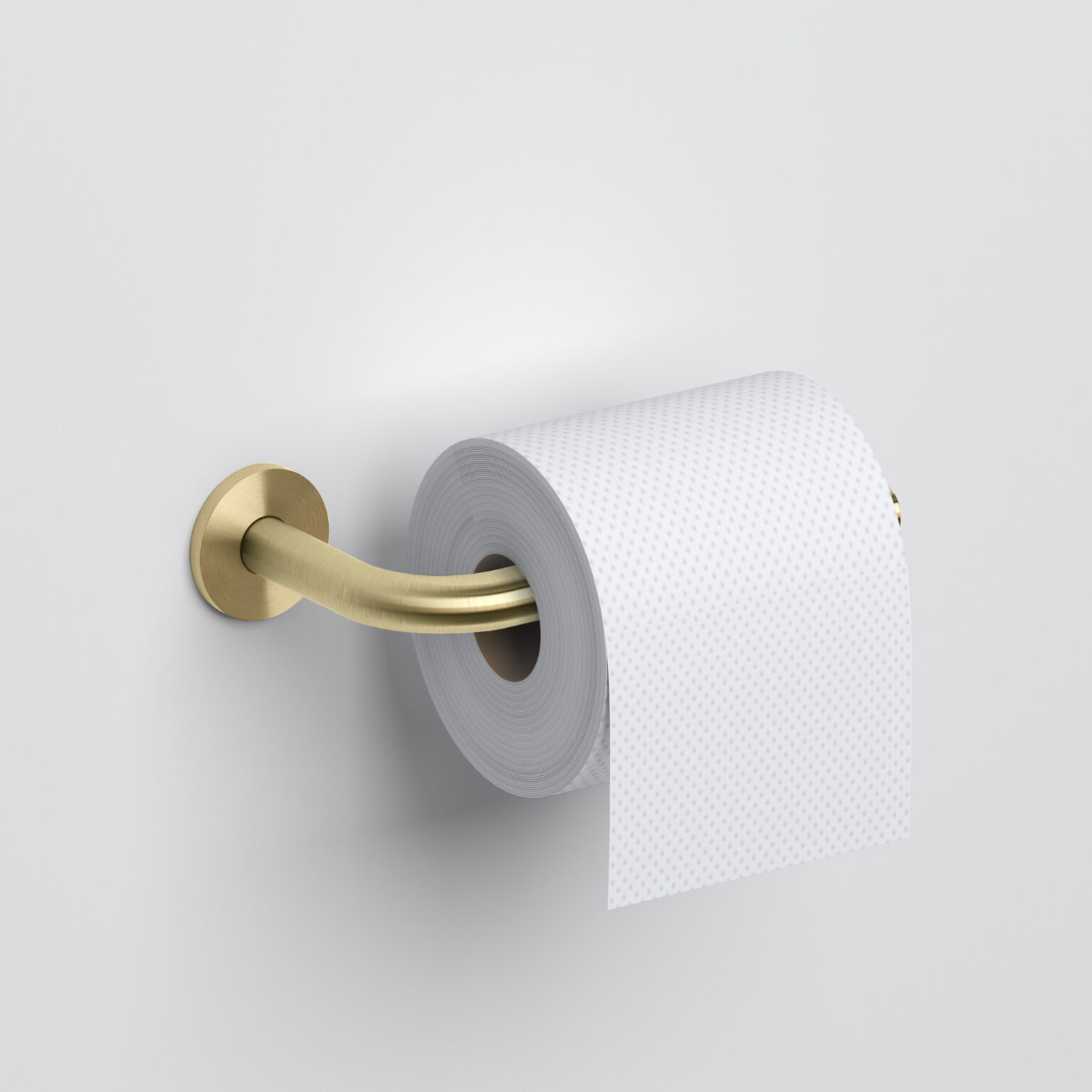Clou Kaldur toiletrolhouder goud geborsteld