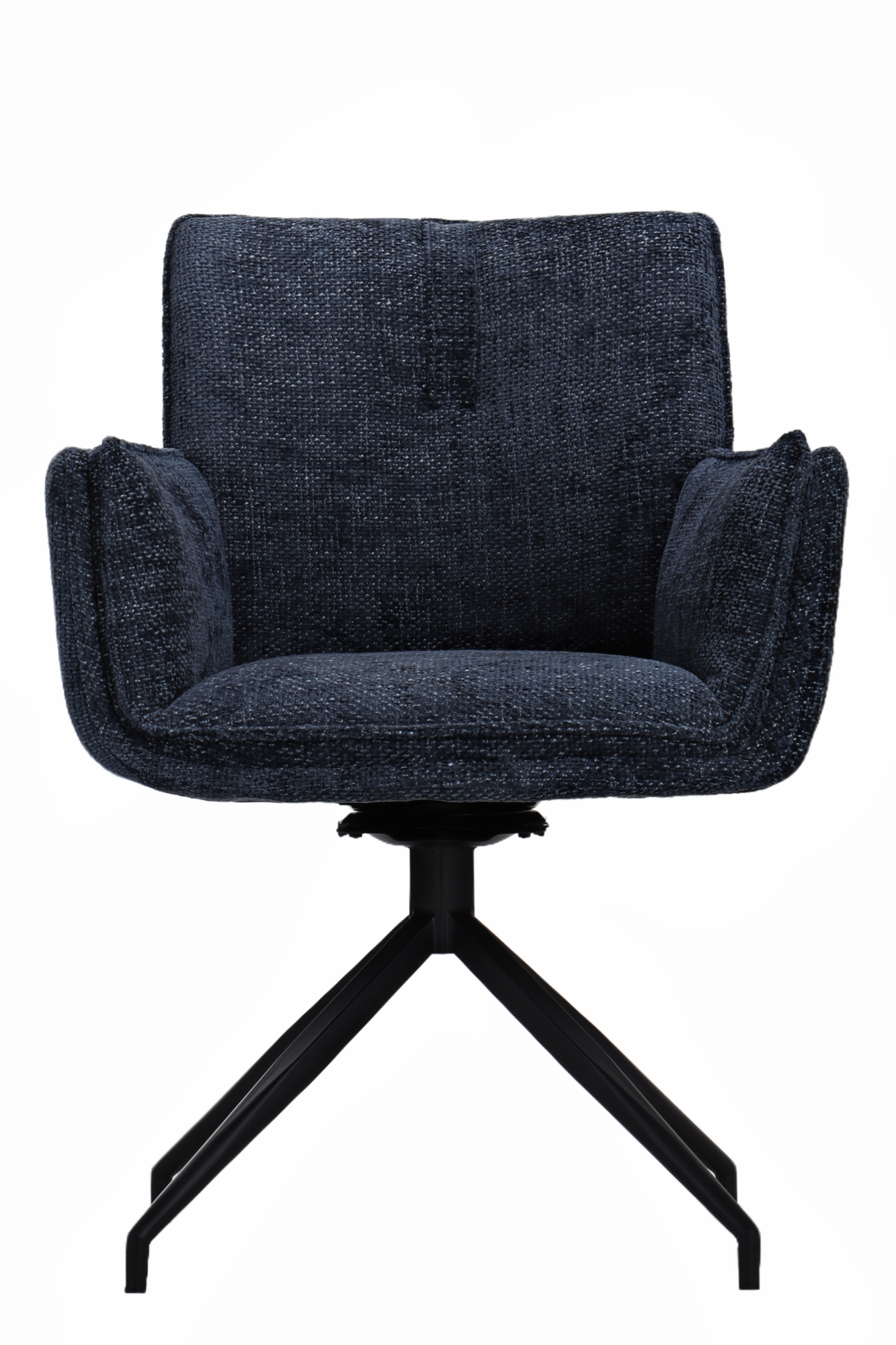 Andre draaistoel stof blauw