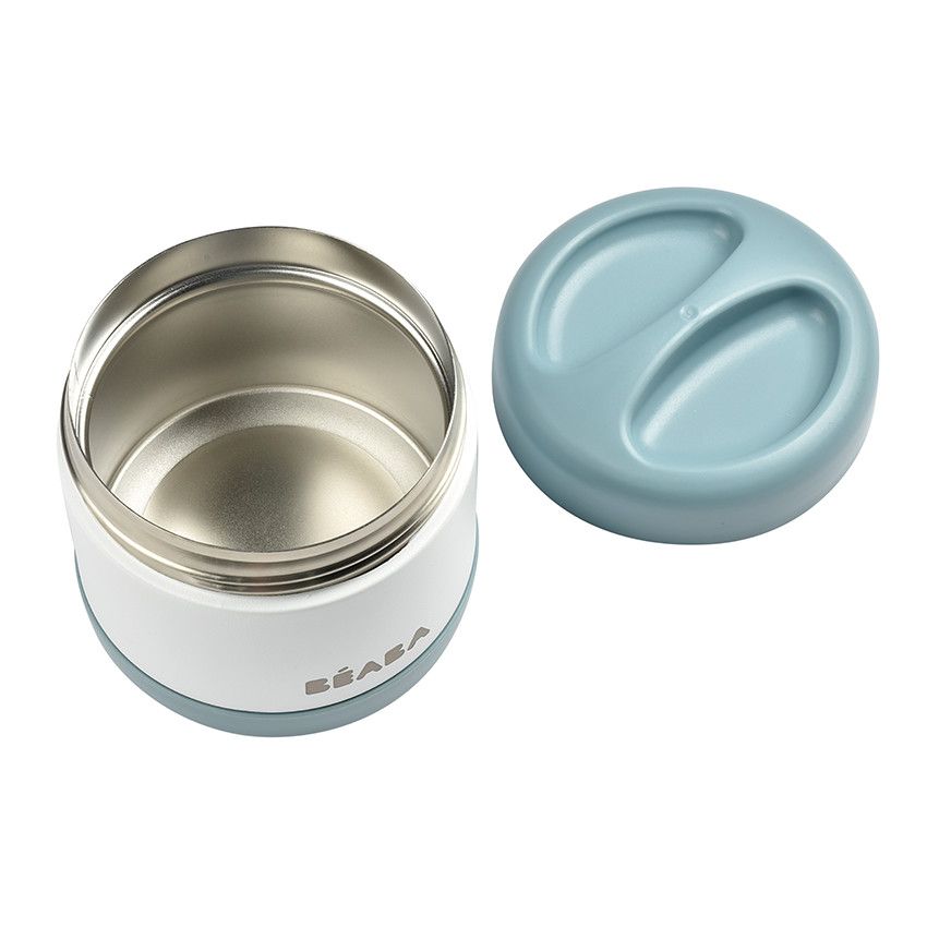 Bouteille isotherme thermo-portion en inox 500 ml - Baltic Blue/ White - Ecru