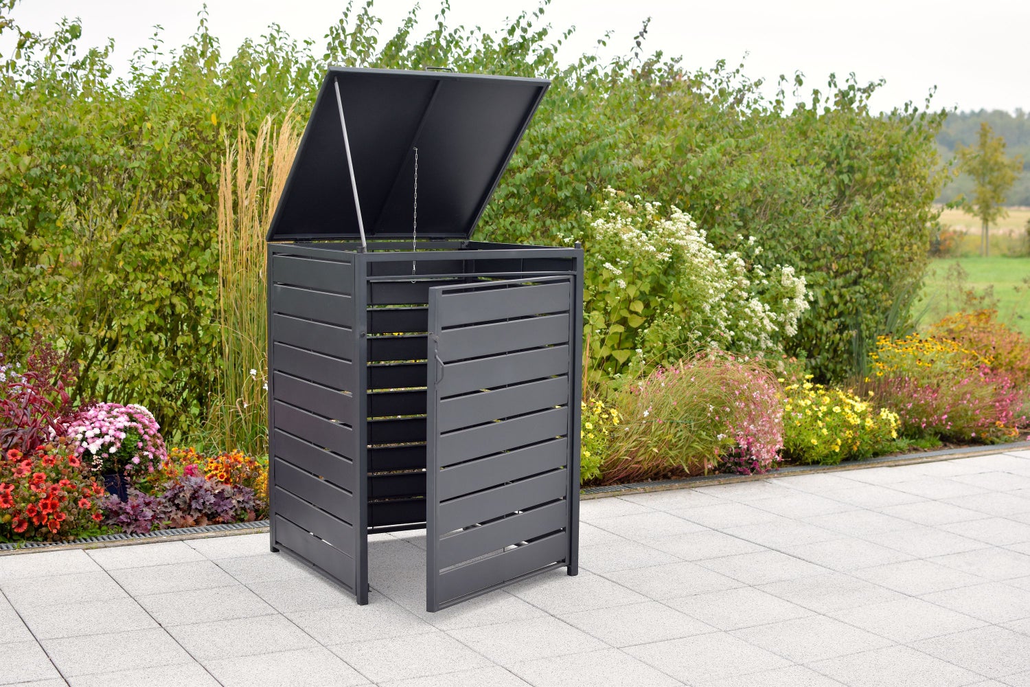 Bodembakdeksel, 240 liter, aluminium/staal
