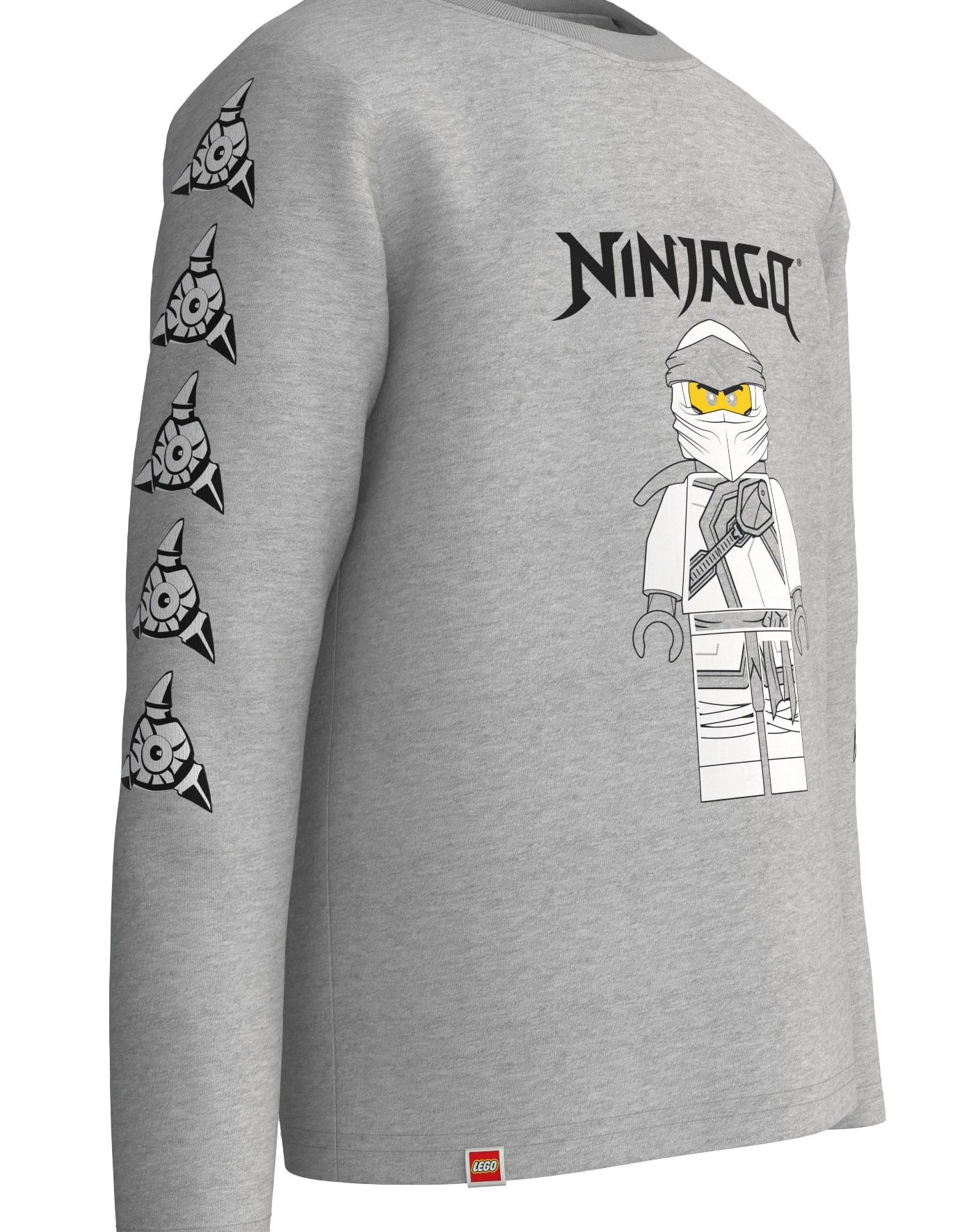 Langarmshirt M12010586 in grey melange