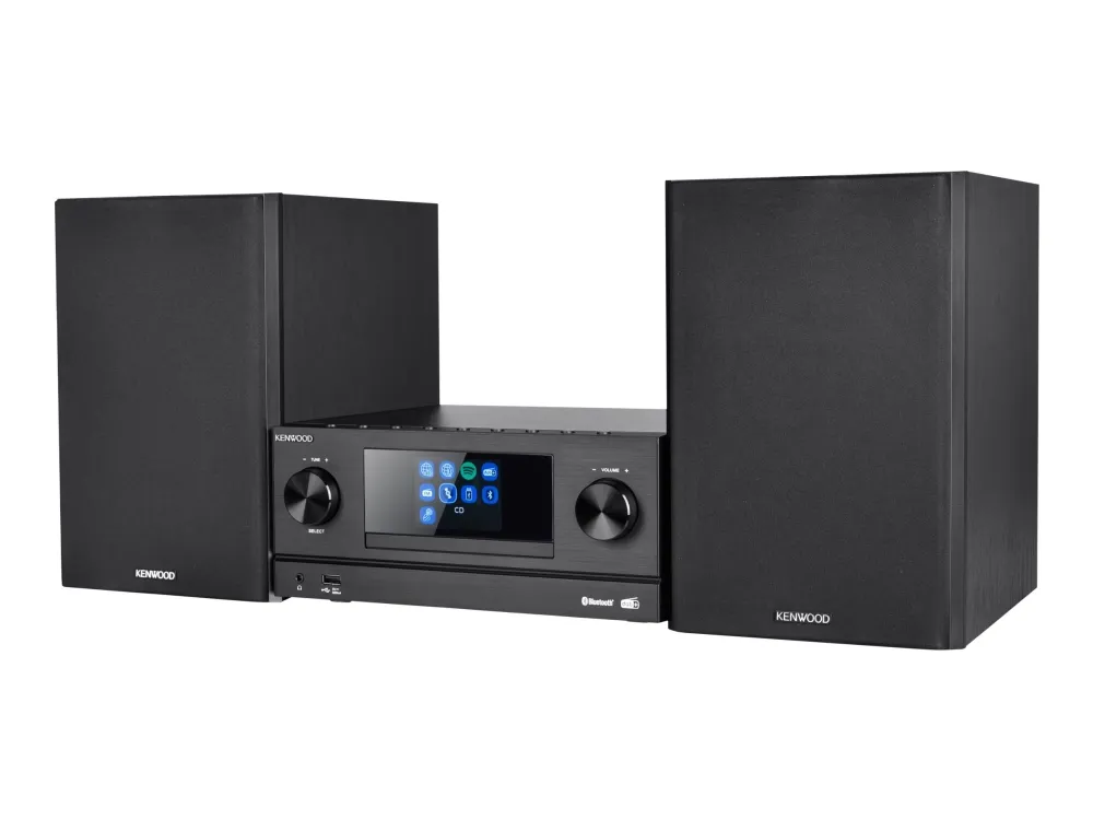 Kenwood M-9000S - Mikrosystem - 2 x 50 Watt - sort