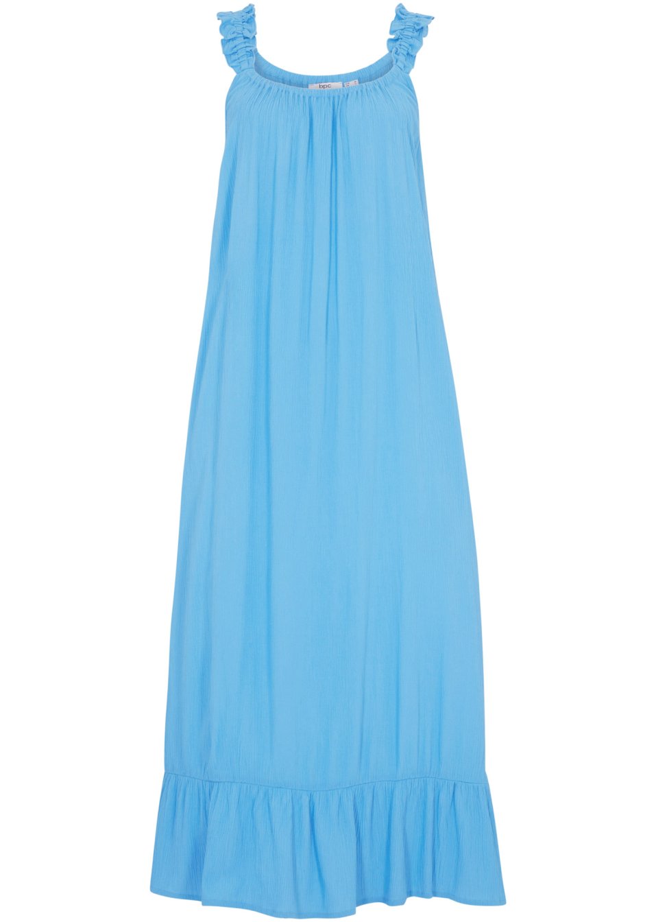 Robe en viscose froissée avec poches