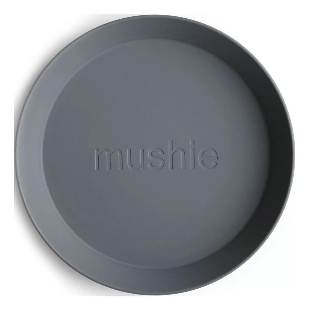 Mushie Tallerken Rund Smoke - 2 stk.
