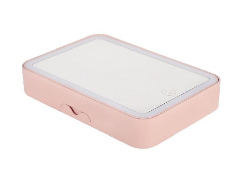 Ailoria Kosmetikspiegel Belle Rosa Schminkspiegel mit Beautycase