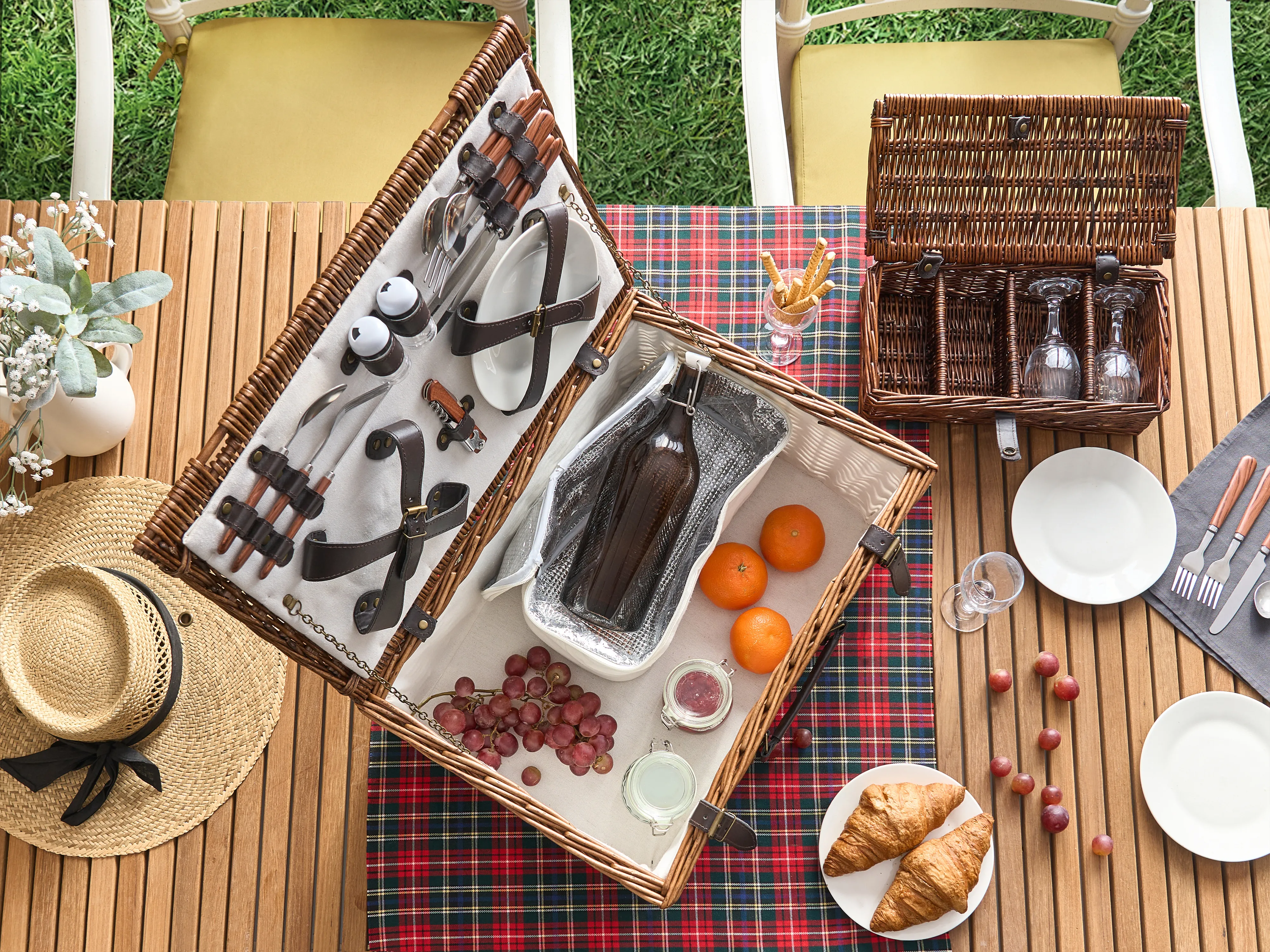 Picknickmand PRUNEAU Wicker Bruin