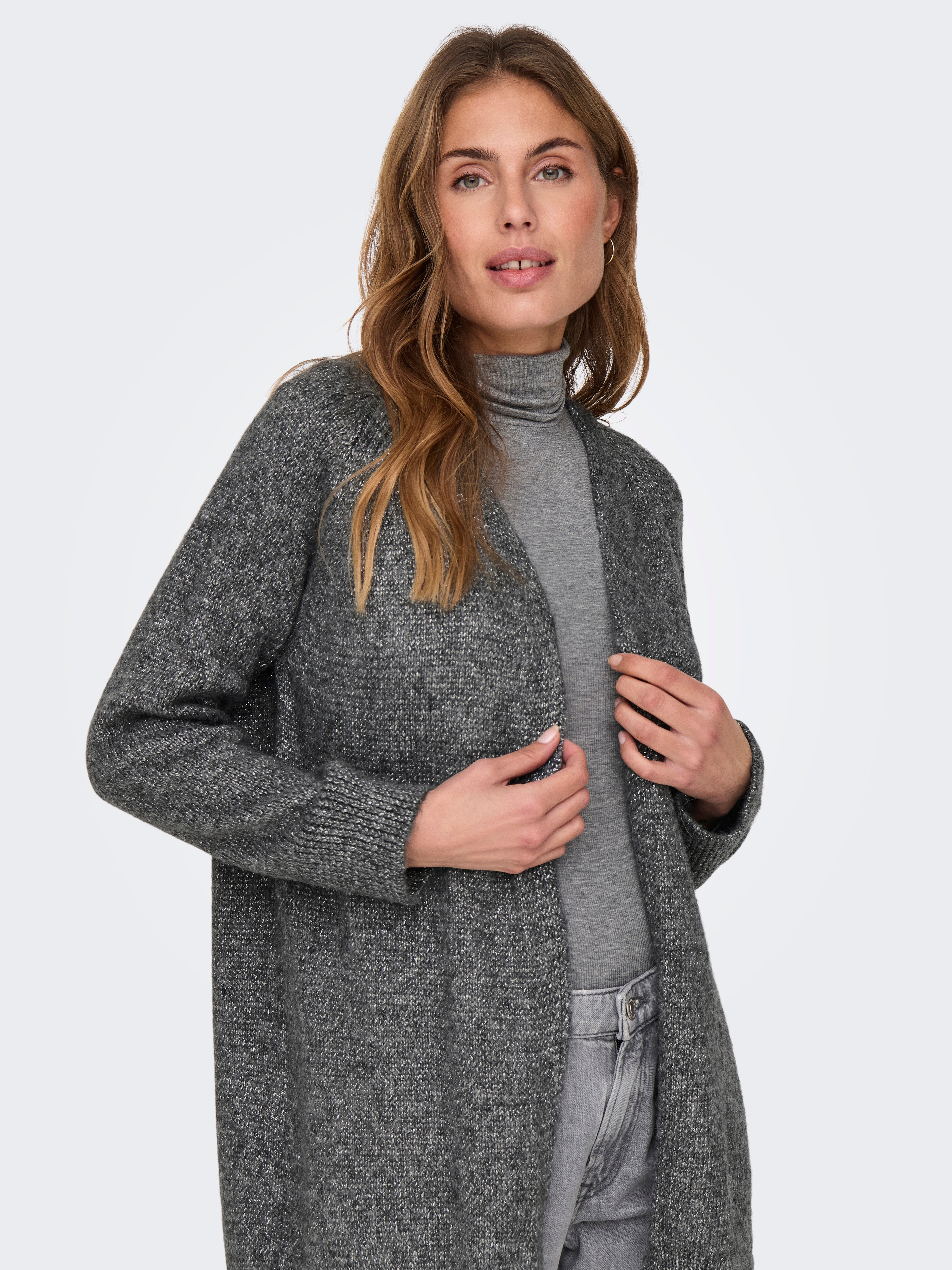 ONLBENIN Strickjacke Dark Grey Melange