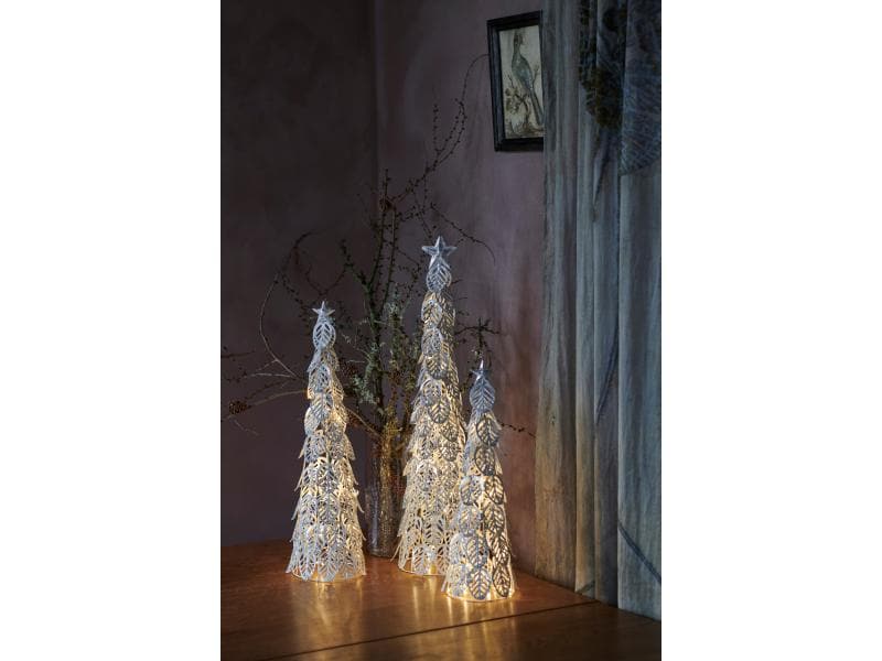 Sirius Tischdeko Kirstine, 43 cm, Silber LED Dekobaum