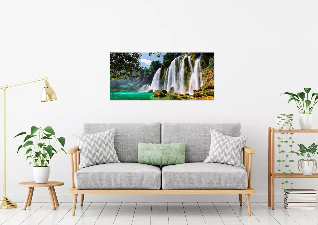 Wandbild 55 x 115 cm Waterfall VI