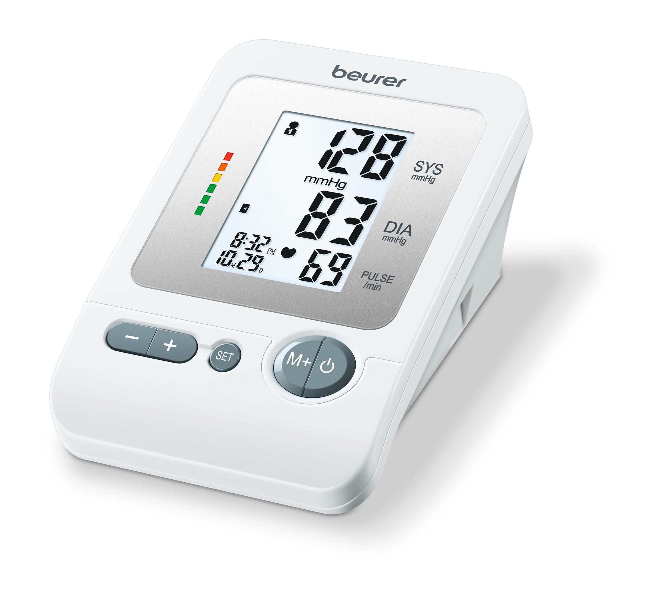 BM 26 Blutdruckmessgerät für den Oberarm mit LCD Anzeige (65228) - Weiss