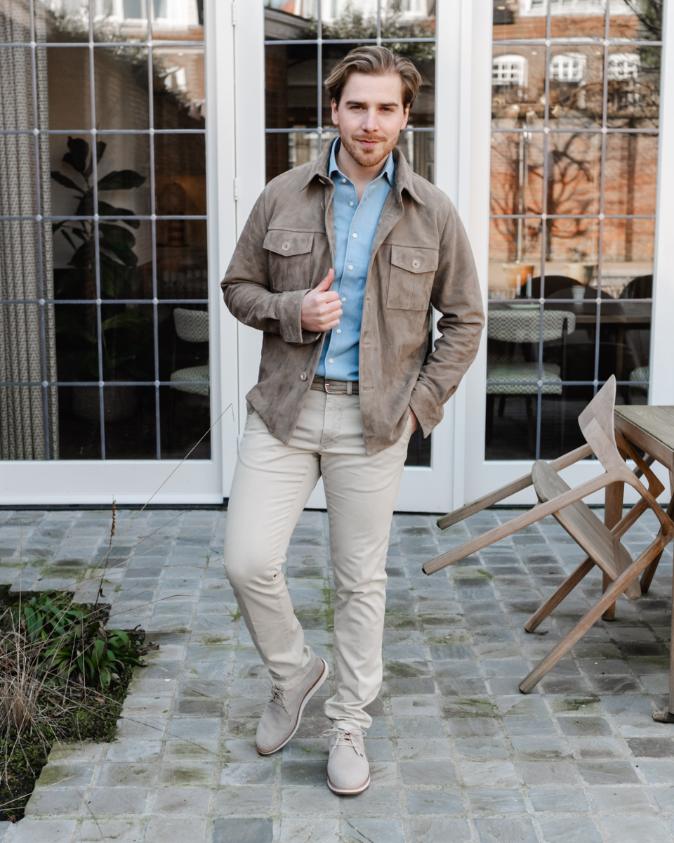 Rehab Nolan Hive Taupe Heren Veterschoenen