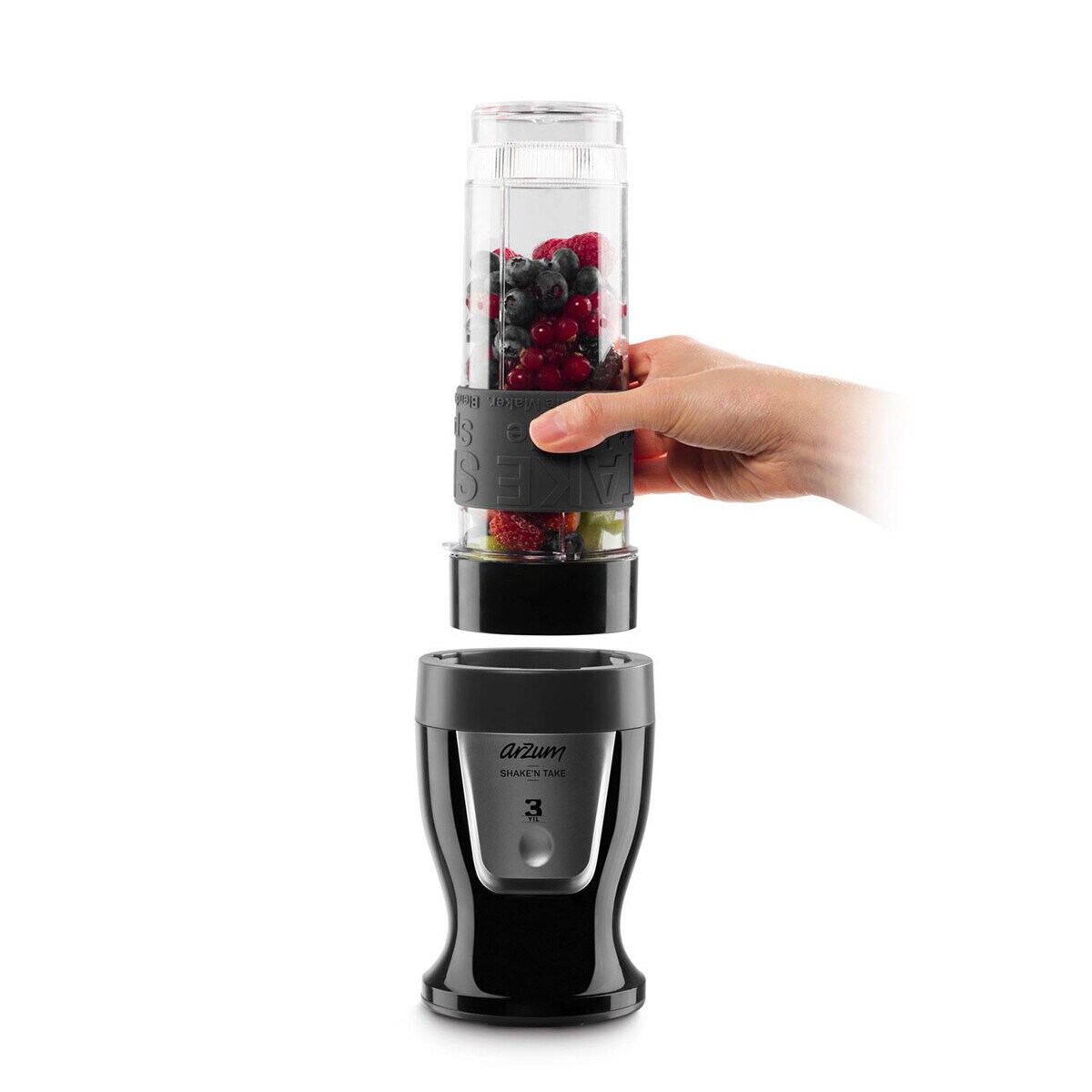 Arzum AR1032 Shake'N Take Personal Blender, BPA-frei, Tropfschutz