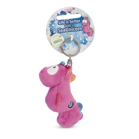 NICI Schlüsselanhänger Seepferdchen Laguna Rainbow magenta 9cm GREEN