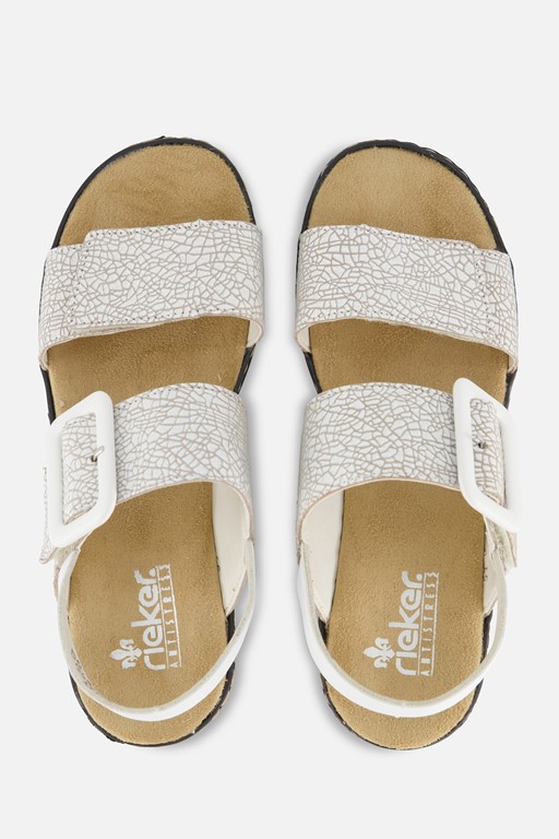 Rieker E1/2 Sandalen wit Synthetisch