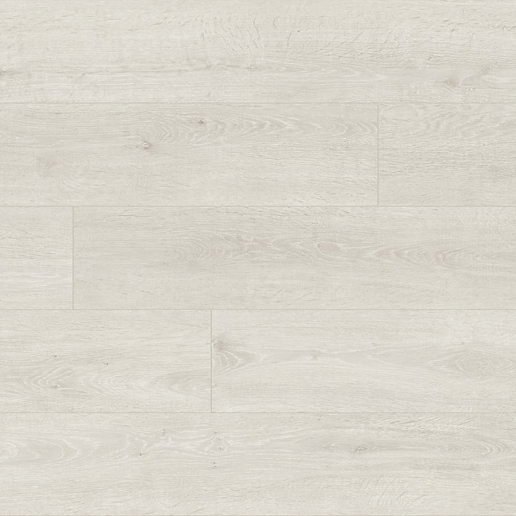 Sol stratifié à clipser Pula gris blanchi L.138.3 x l.19.3 cm, ép.7 mm GoodHome