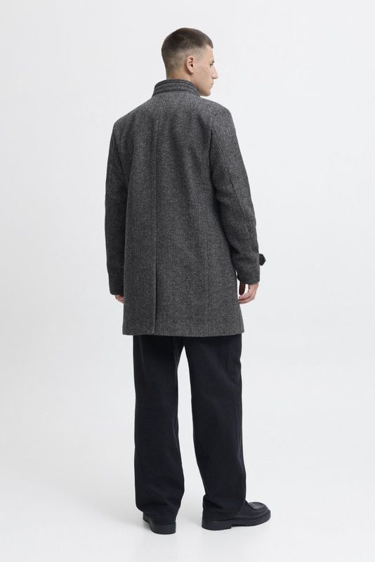 Jack & Jones - Melton - Wollen Jas - Winddicht - Hoge Hals