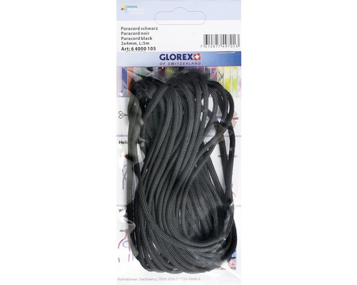zwarte paracord 2x4 mm 5 m
