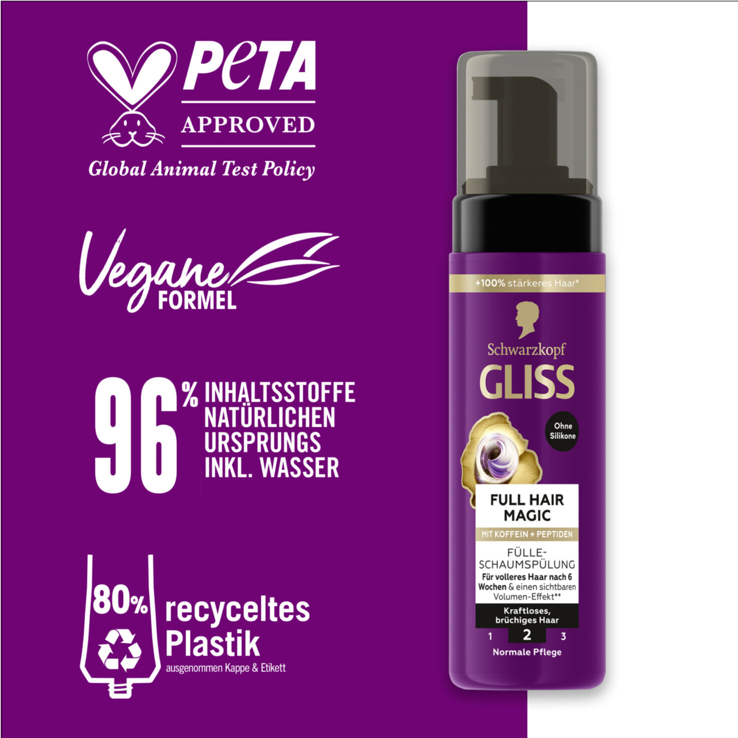 Schwarzkopf Gliss Schaumconditioner Full Hair Magic