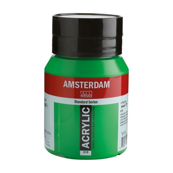 Amsterdam verf acrylverf permanentgroen flacon 500ml