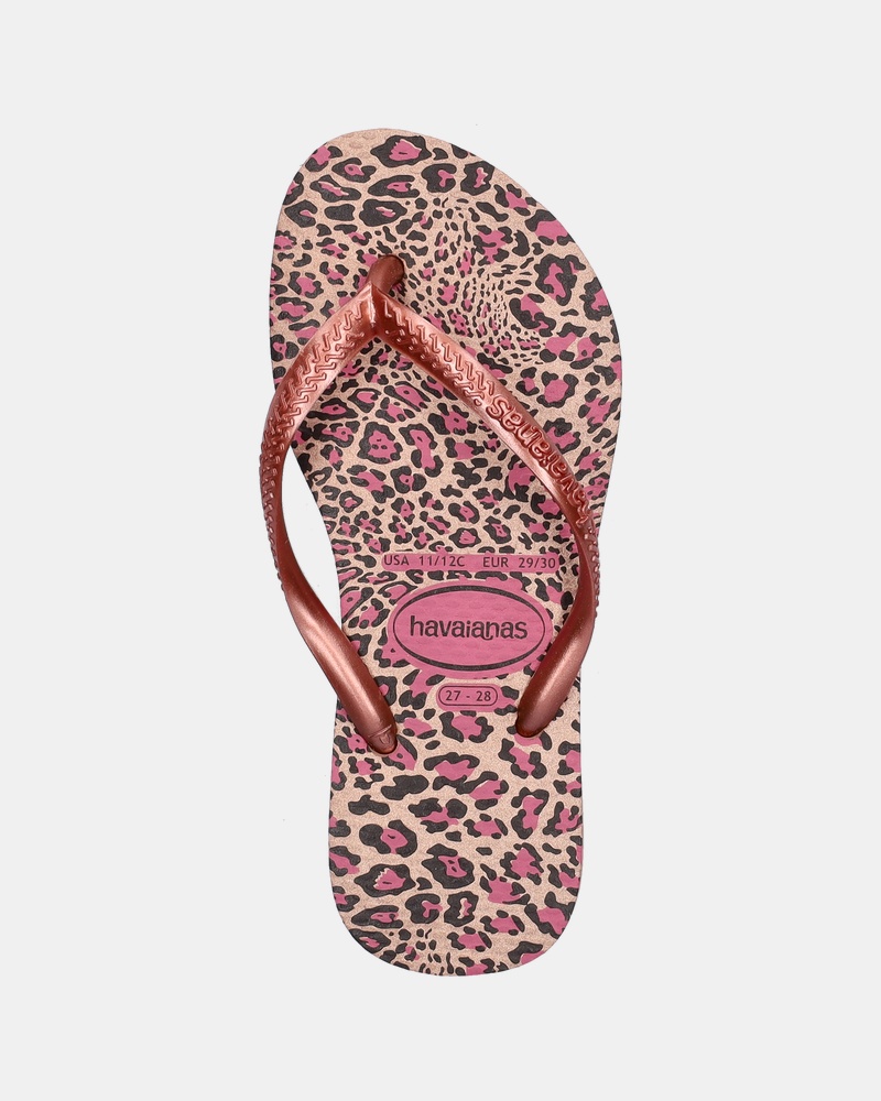 Havaianas Slim Animals Slippers  - rose goud