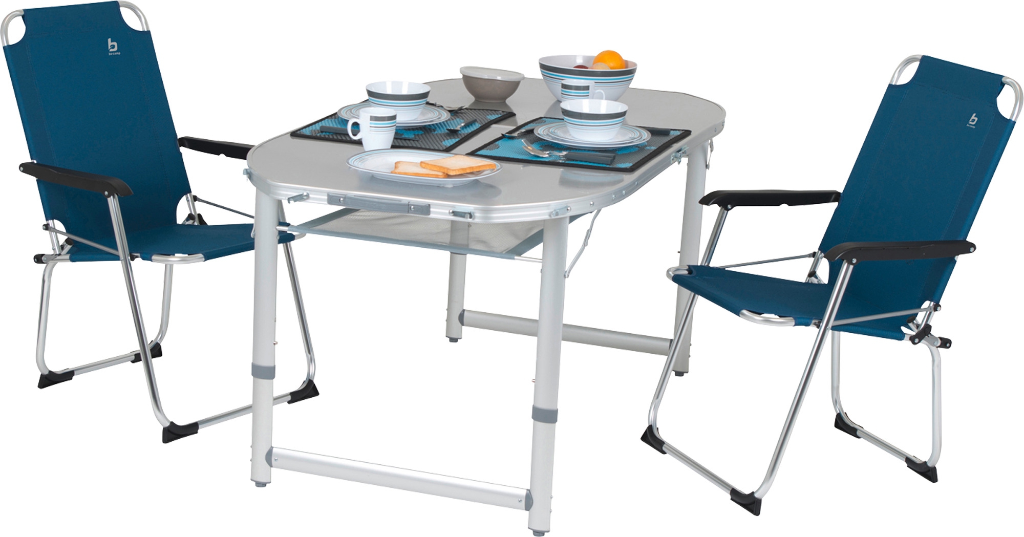 Bo-Camp Koffermodell Alu Campingtisch Premium höhenverstellbar 3 Stufen 150 x 80 cm
