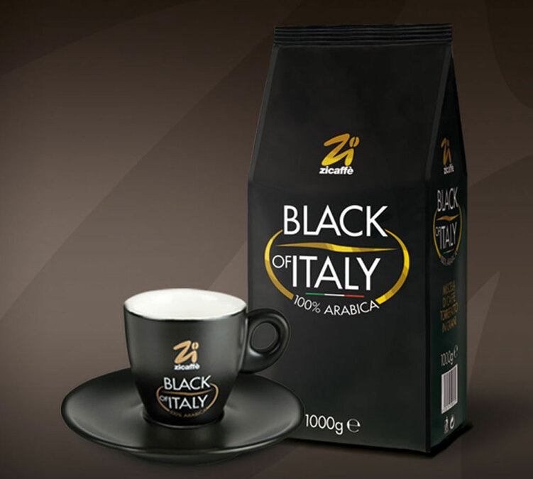1 kg Café en grain Black of Italy Zicaffè